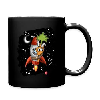 rubbit space - Full Colour Mug - black - Right
