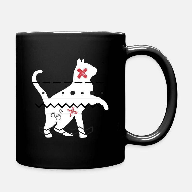 miau - Tasse einfarbig - Schwarz