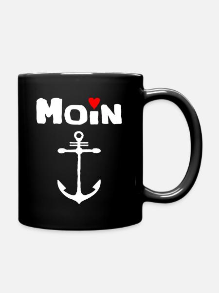 Moin - Tasse einfarbig - Schwarz