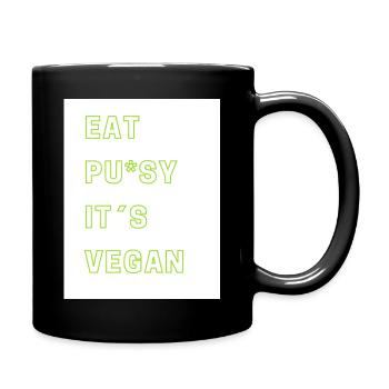 Mangez Pu*sy - Mug uni - noir - Droite