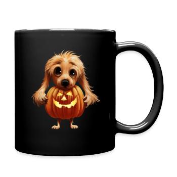 Mignon petit chien d'halloween - Mug uni - noir - Droite