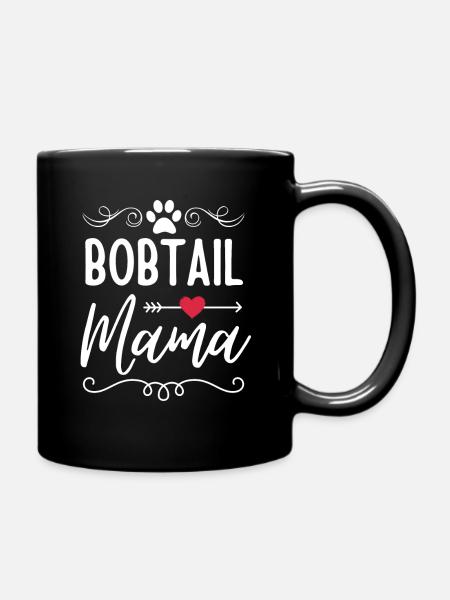Bobtail Mama Bobtail Liebhaber - Tasse einfarbig - Schwarz