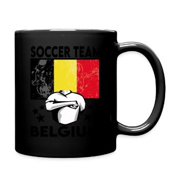 Belgium Soccer Football 2022 WM - Mug uni - noir - Droite