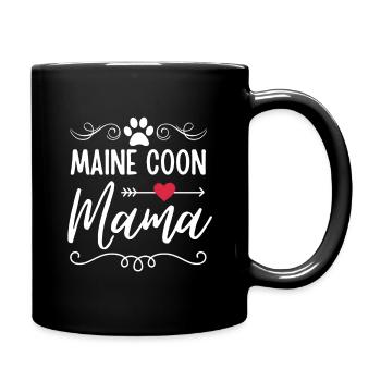 Maine Coon Cat Mama Maine Coon Mom - Full Colour Mug - black - Right