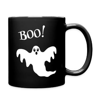 Boo! Ghost Ghost Halloween - Full Colour Mug - black - Right