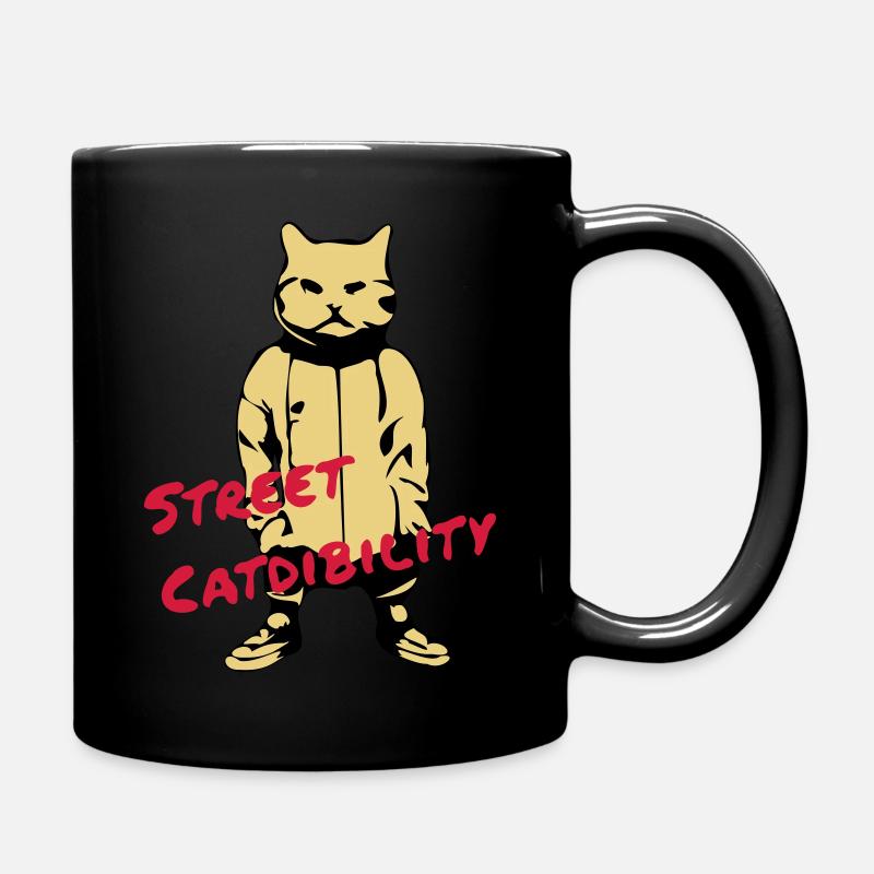 Street Catdibility Britisch Kurzhaar Katze HipHop - Tasse einfarbig - Schwarz