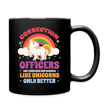 Correction Officer – Prison Officer Unicorn Prison - Tasse einfarbig - Schwarz - Rechts