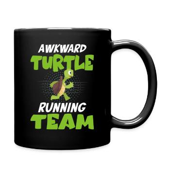 Schildkröte Awkard Turtle Running Team - Full Colour Mug - black - Right