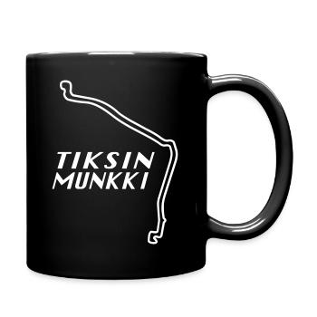 Tiksin Mönch - Tasse einfarbig - Schwarz - Rechts