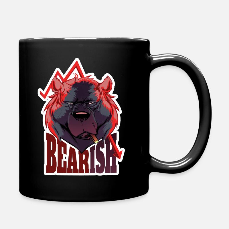 Bearish, vendez le marché baissier - Mug uni - noir