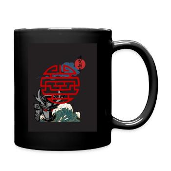 Spirit of Samurai - Tasse einfarbig - Schwarz - Rechts