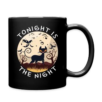 Ce soir, c’est la nuit du chat noir Halloween - Mug uni - noir - Droite