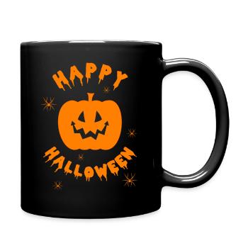 Pumpkin head - Full Colour Mug - black - Right