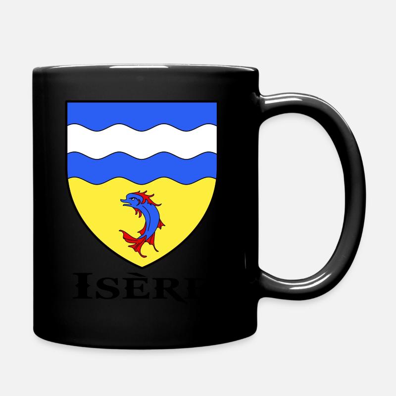 blason département de l'Isère drapeau logo - Mug uni - noir