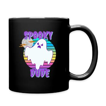 Purple Cyan Wicked Cute Halloween Ghost T Shirt - Tasse einfarbig - Schwarz - Rechts
