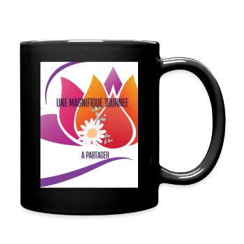 UNE MAGNIFIQUE JOURNEE A PARTAGER - Mug uni - noir - Droite