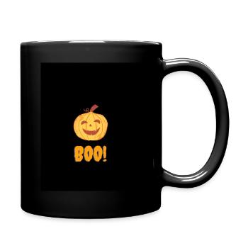 BOO! halloween tshirt - Tasse einfarbig - Schwarz - Rechts