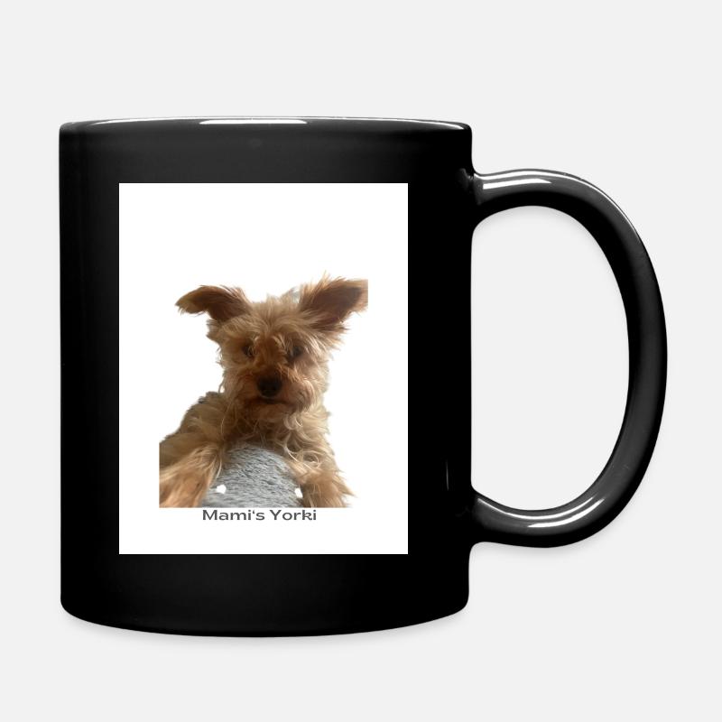 Mama‘s Yorki - Tasse einfarbig - Schwarz