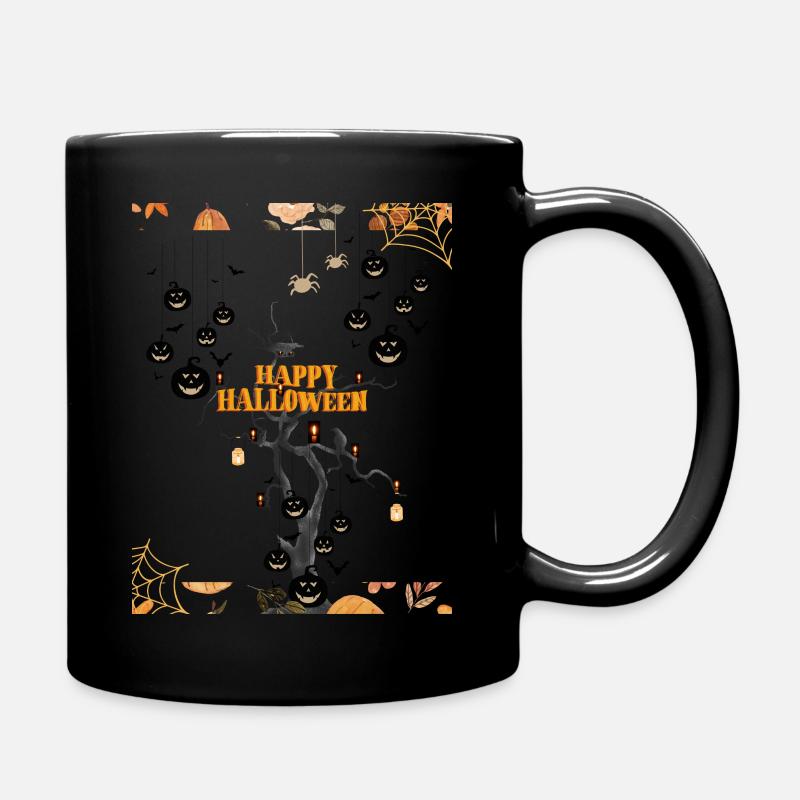 happy Halloween 🎃🖤 - Tasse einfarbig - Schwarz