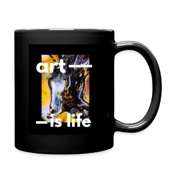 Art - Tasse einfarbig - Schwarz - Rechts