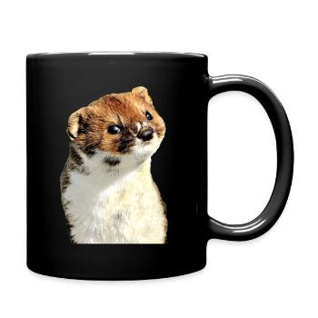 Belette - Mug uni - noir - Droite