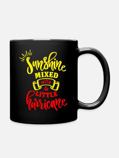 Sunshine & Hurricane - Tasse einfarbig - Schwarz