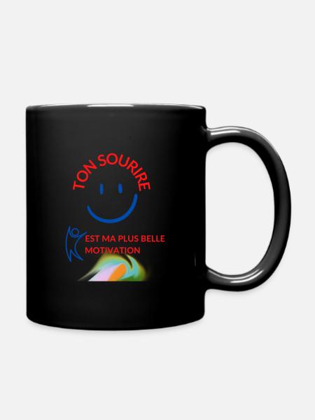 Ton sourire est ma plus belle motivation - Mug uni - noir