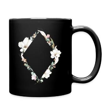 Design floral Personnalisable moderne - Mug uni - noir - Droite