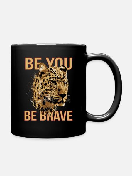 BE YOU BE BRAVE - Tasse einfarbig - Schwarz