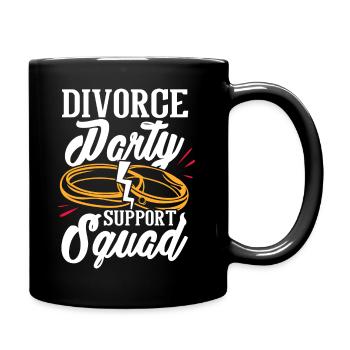 Recently Divorced - Supporting Divorce Party - Full Colour Mug - black - Right