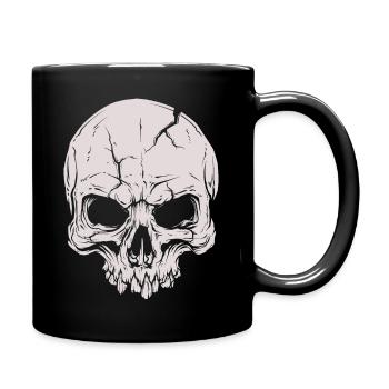 Skull Skull Shirt Horreur Squelette - Mug uni - noir - Droite