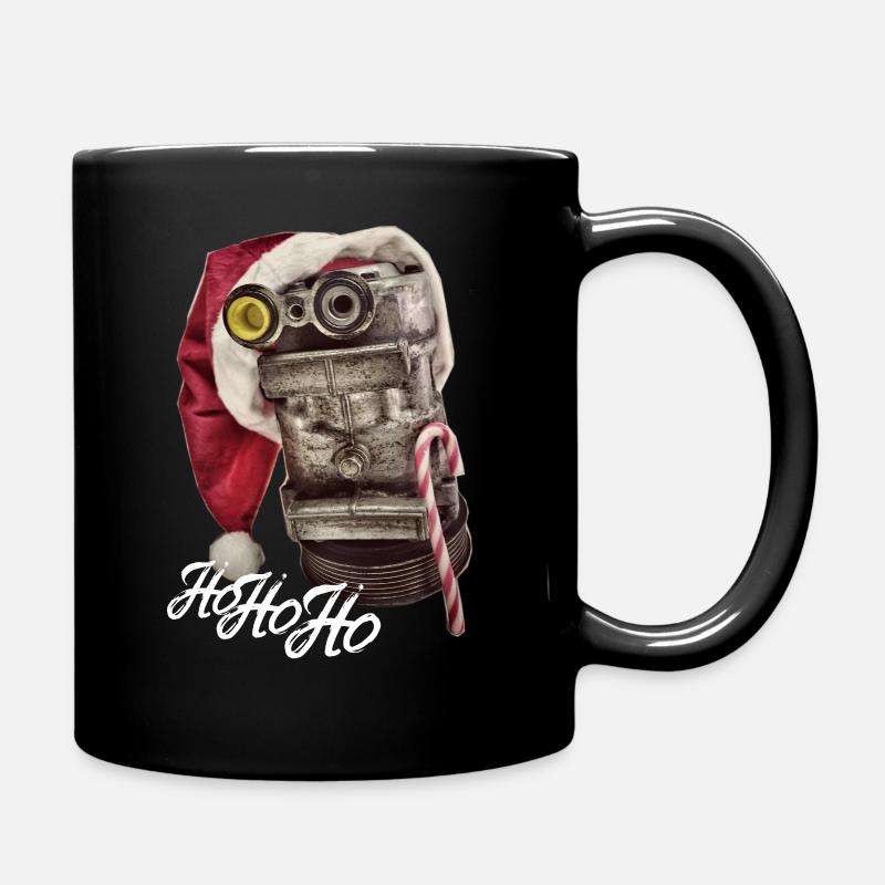 Pièces de voiture HoHoHo avec chapeau de Noël - Mug uni - noir
