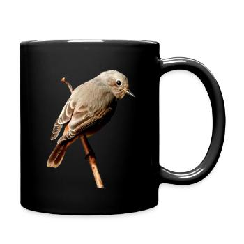 Rotschwänzchen - Tasse einfarbig - Schwarz - Rechts