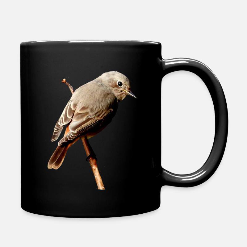 Rotschwänzchen - Tasse einfarbig - Schwarz