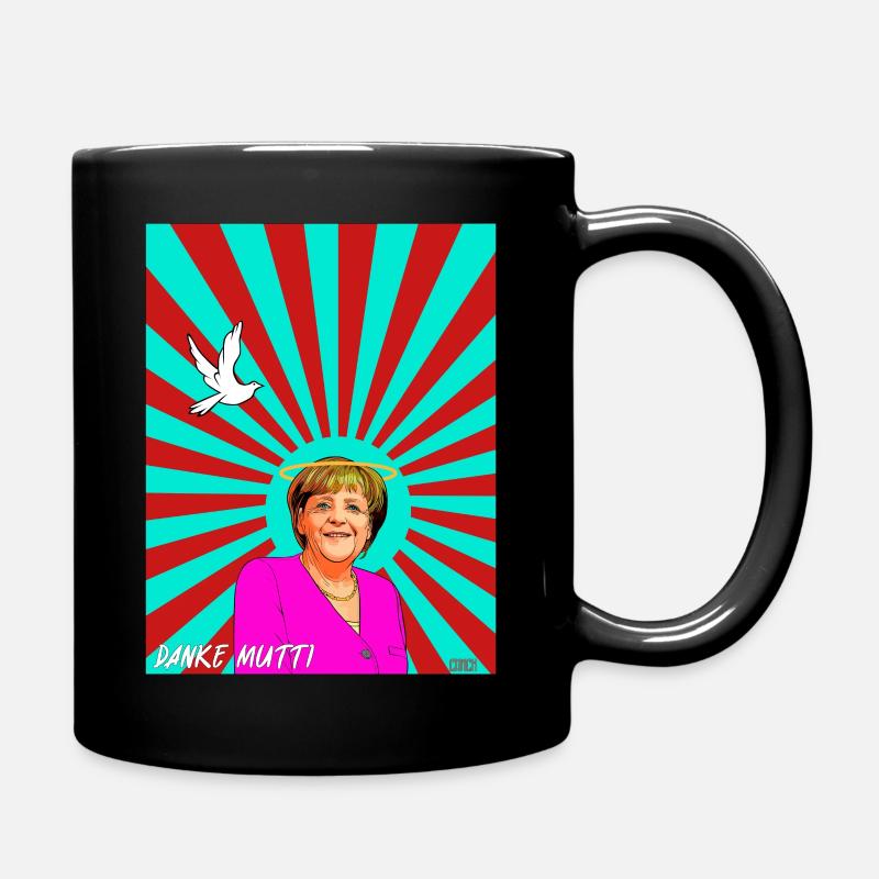 Danke Mutti rot türkis - Tasse einfarbig - Schwarz