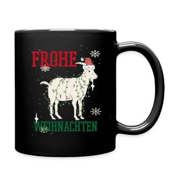 Weihnachten Feiertage Familie - Tasse einfarbig - Schwarz - Rechts