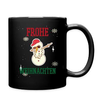 Weihnachten Feiertage Familie - Tasse einfarbig - Schwarz - Rechts