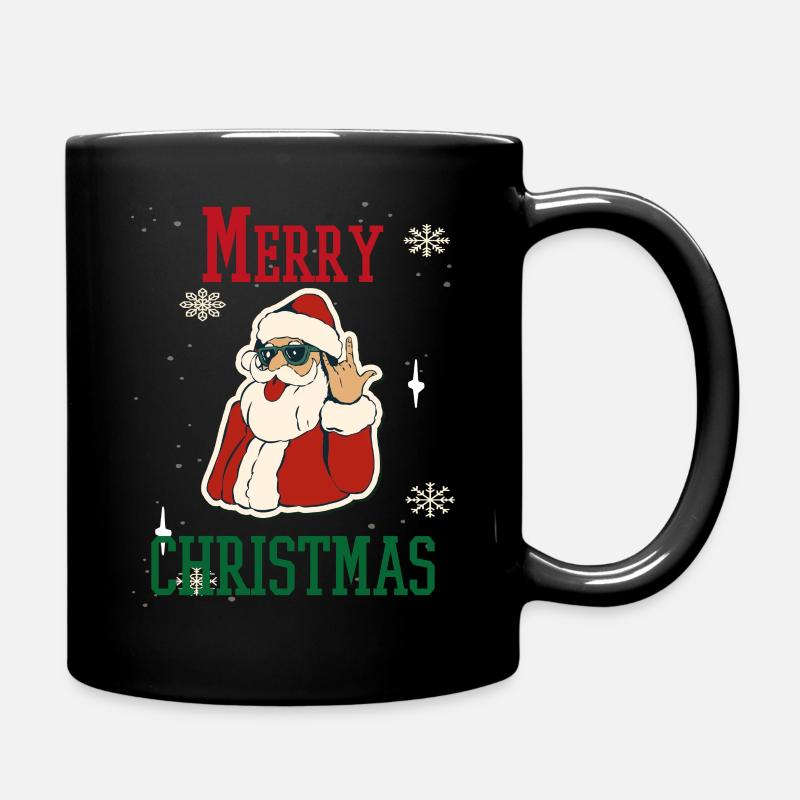 Christmas Holidays Family - Full Colour Mug - black