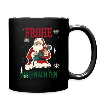 Weihnachten Feiertage Familie - Tasse einfarbig - Schwarz - Rechts