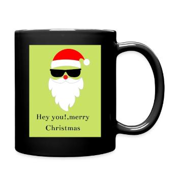 Chemises de Noël cool - Mug uni - noir - Droite