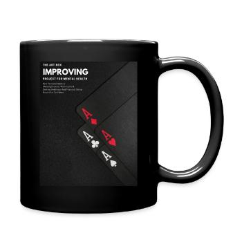 Besser Werden - Tasse einfarbig - Schwarz - Rechts