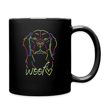 Woof - Tasse einfarbig - Schwarz - Rechts