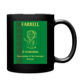 NOM DE FAMILLE FARRELL - Mug uni - noir - Droite