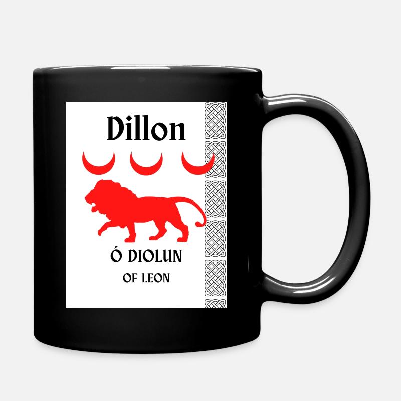 Dillon Familienname - Tasse einfarbig - Schwarz