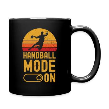 Handball fashion on retro vintage - Full Colour Mug - black - Right