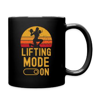 Lifting Mode on retro vintage - Tasse einfarbig - Schwarz - Rechts