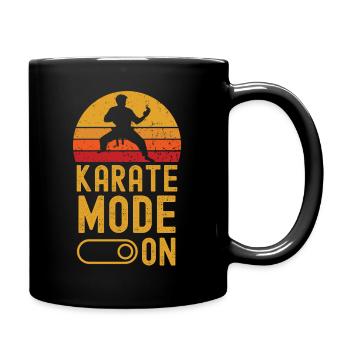 Karaté Mode sur rétro vintage - Mug uni - noir - Droite