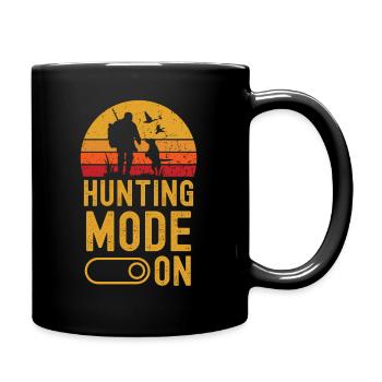 Hunting Mode on retro vintage - Tasse einfarbig - Schwarz - Rechts