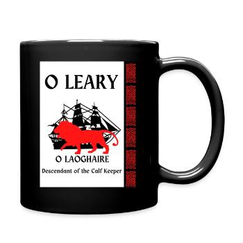 Nom de famille O Leary - Mug uni - noir - Droite