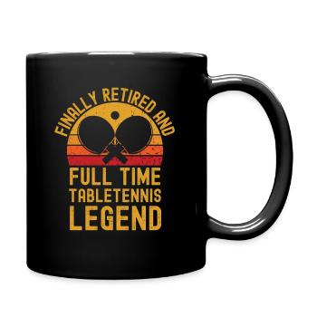 Table tennis pension retro vintage - Full Colour Mug - black - Right